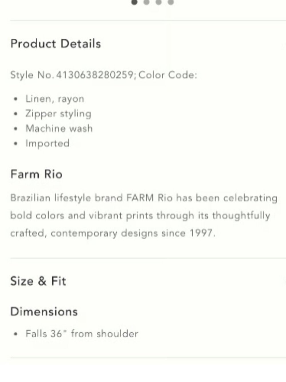 NWT Farm Rio by Anthropologie Puff Sleeve Mini Dress - Picture 4 of 12